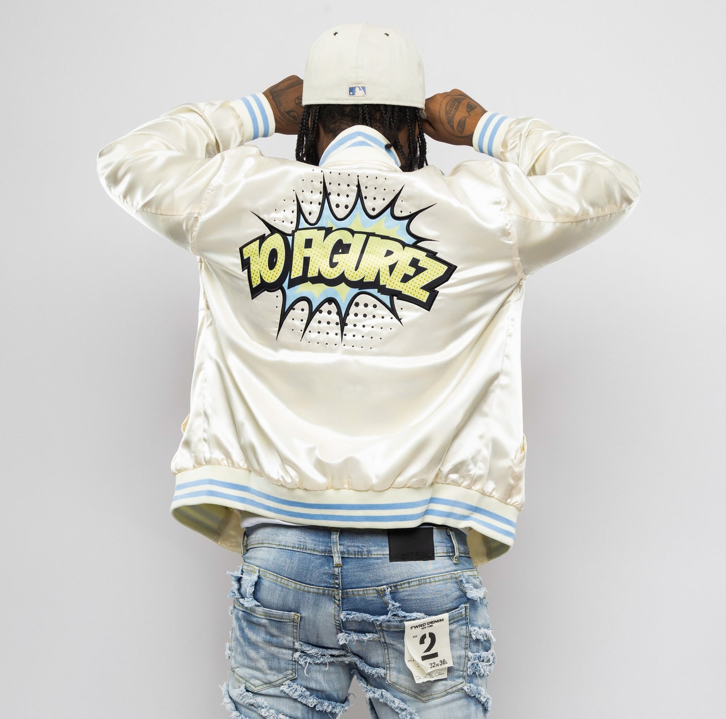 Perfect Your Hustle Satin Bomber Jacket