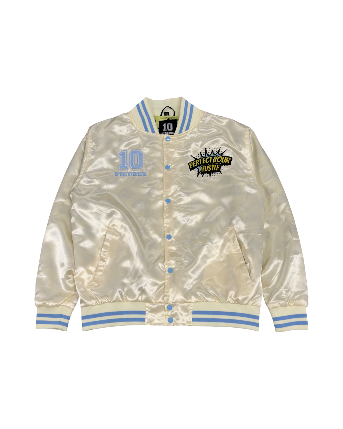 Perfect Your Hustle Satin Bomber Jacket